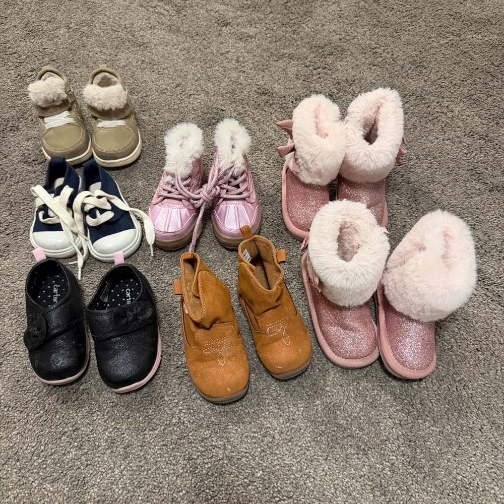 Toddler Kids‎ Carter's OshKosh Faded Glory Shoes Bundle 7 Pairs Sz 3-6M